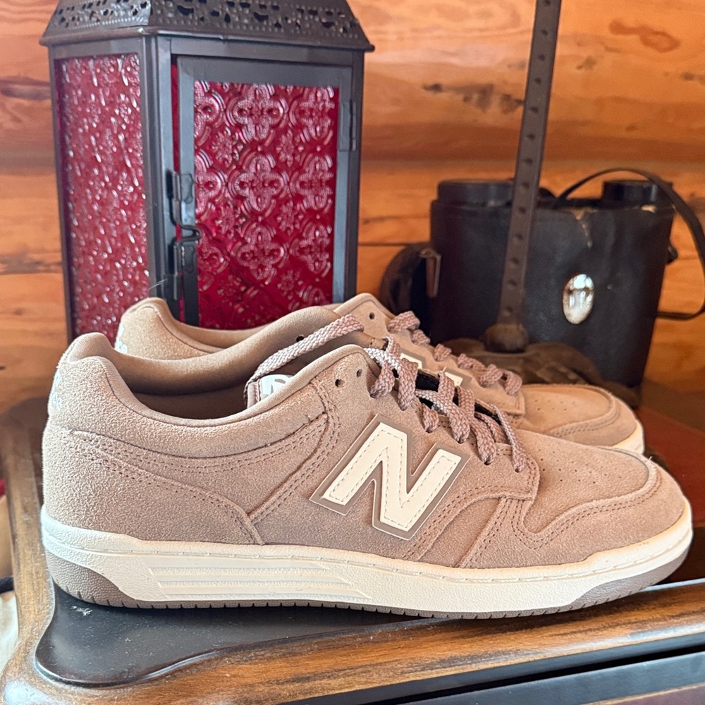 New Balance 480 Men’s Athletic Shoes – Mushroom / Sea Salt